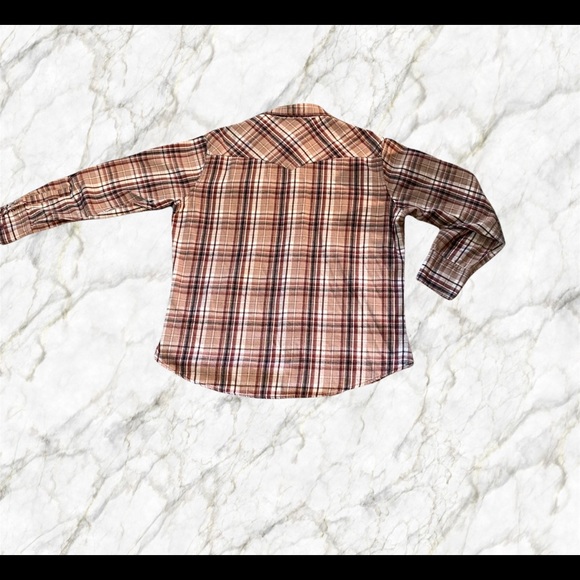 WRANGLER vintage flannel pearl snap button down - Picture 8 of 8